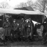 Captured German fighter plane