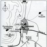 Map of Cassino area, 1944