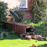 Earthquake damaged chimneys