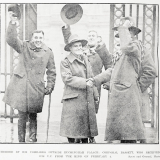 Cyril Bassett outside Buckingham Palace