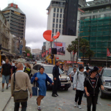 Christchurch streets just after the earthquake
