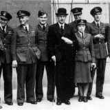 Sir Hugh Dowding with Battle of Britain pilots