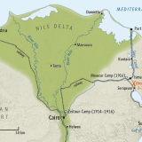 NZEF in Egypt 1914-16 map