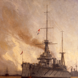 Gerald Maurice Burn, <em>HMS New Zealand</em>, 1915