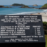 HMS  Puriri  memorial