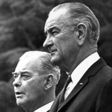 Keith Holyoake and Lyndon B. Johnson