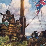 Hōne Heke fells the flagstaff at Kororāreka