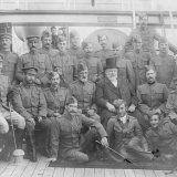 Richard Seddon with Tenth Contingent soldiers
