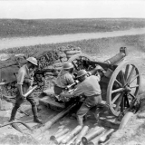 18-pounder in action at Beaussart