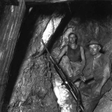 Working in Blackwater gold mine