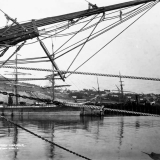 Ships at Sumpter Wharf, Oamaru, 1880s