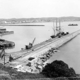 Oamaru breakwater, 1880s