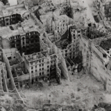 Bombed-out Berlin buildings, May 1945
