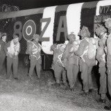 Paratroops heading for France on D-Day