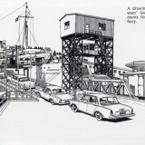 Cars loading onto Cook Strait ferry