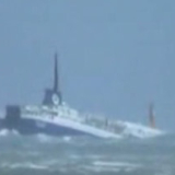 Film: ferry in Cook Strait on a rough day