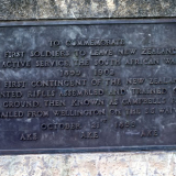 Karori South African War memorial plaque