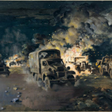 <em>The breakout from Minqar Qa'im</em> by Peter McIntyre