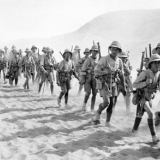 British infantry on the march