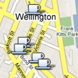 Classic Wellington cafes map