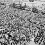 Jesus marchers at Parliament, 1972