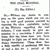 The coal scandal 