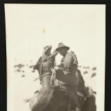 Trooper Harry Corbett and camel
