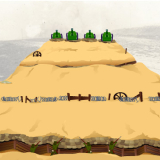 The creeping barrage