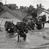 British commandos scramble ashore on D-Day