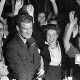 Alan Deere at the HMV factory
