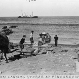 Landing stores for Pencarrow Lighthouse