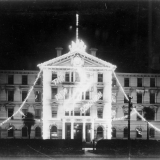 Government Buildings lit up on Dominion Day