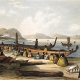 A Ngāpuhi raiding party prepares