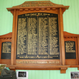 East Gore School roll of honour board
