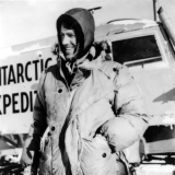 Edmund Hillary in Antarctica