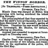 Reports of the Minnie Dean case