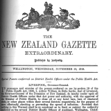 Influenza Gazette notice