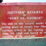 Fort St George sign