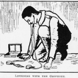 Listening underground with a geophone