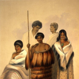 A group at the Te Aro Pah by George Angas
