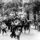 German cavalry enter Warsaw