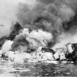 <em>Graf Spee</em> burns