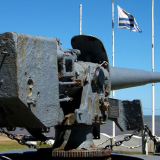 Salvaged gun from <em>Graf Spee</em>