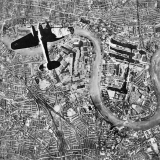 German bomber over London