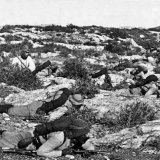 Ottoman infantry in the hills of Palestine