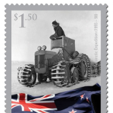Ed Hillary on Trans-Antarctic Expedition stamp
