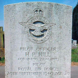 Gravestone of Pilot Officer Howard Hill