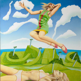 Leapaway girl by Ian Scott