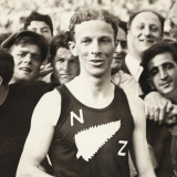 Jack Lovelock after 'Mile of the Century'