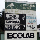 Kaponga rugby score board